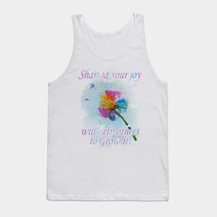 Dandelion, Love, Motivation, Quote, Flower Tank Top